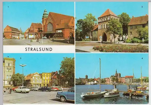 (96486) AK Stralsund, Mehrbildkarte, 1973