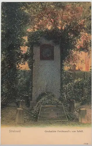 (115928) AK Stralsund, Grabstätte Ferdinand's von Schill 1904