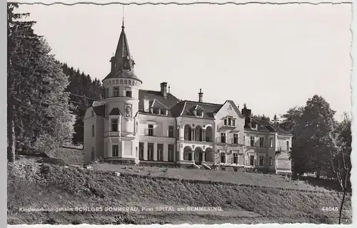 (48845) Foto AK Schloß Sommerau, Kindererholungsheim, nach 1945
