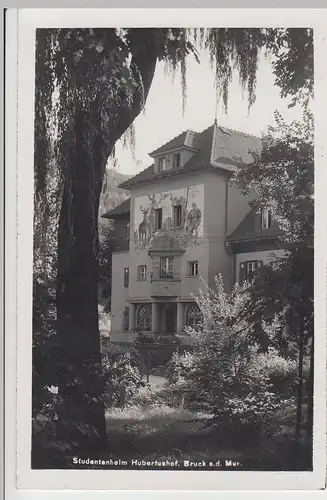 (108685) Foto AK Bruck an der Mur, Studentenheim Hubertushof, 1940er