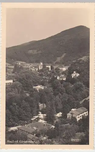 (107122) Foto AK Bad Gleichenberg, Panorama mit Pfarrkirche um 1942