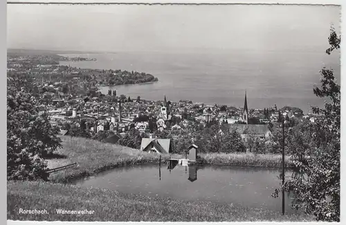 (53647) Foto AK Rorschach, Wannenweiher, nach 1945