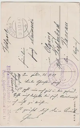 (103685) AK Dichtung, In der Heimat ist es schön!, Feldpost 1917