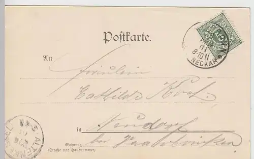 (100242) Künstler AK Dein Wort ist meines Fußes Leuchte 1901