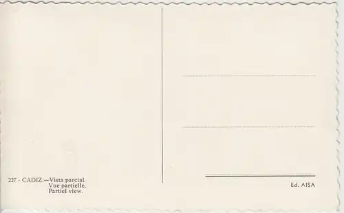 (53311) Foto AK Cadiz, Vista parcial, nach 1945