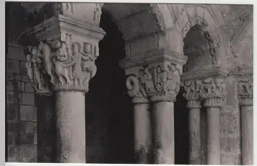 (53299) Foto AK Santillana, Colegiata, Capiteles del Claustro