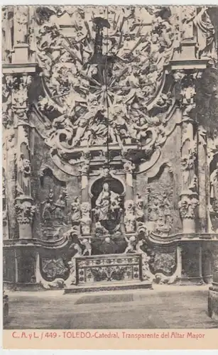 (15987) AK Toledo, Spanien, Kathedrale, Altar, vor 1945