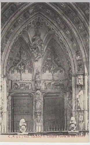 (15985) AK Toledo, Spanien, Kathedrale, Portal, vor 1945