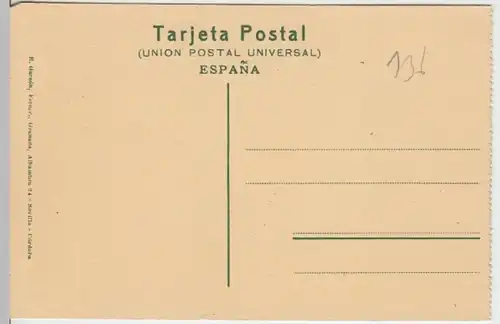 (15984) AK Granada, Spanien, Alhambra, vor 1945