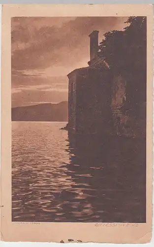 (98701) AK Riflessi, Gebäude am Wasser, vor 1945