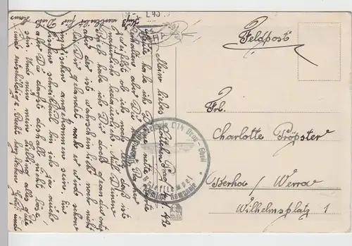 (97901) AK Blumen, Rosen, Feldpost 1942