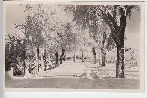 (6329) Foto AK verschneiter Ort, Fotograf Oberhof, Thür.