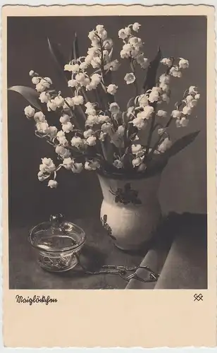 (51380) Foto AK Maiglöckchen, Grußkarte, 1943