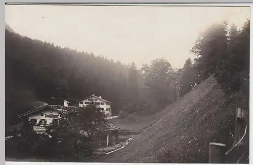 (34765) Foto AK Ortschaft i.d. Bergen, handschriftl. "8901 Ried", vor 1945