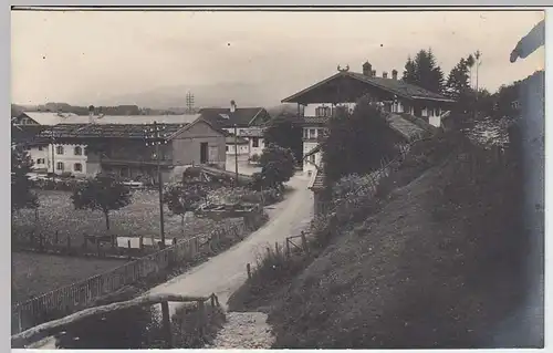 (34725) Foto AK Ortschaft i.d. Bergen, handschriftl. "8901 Ried", vor 1945