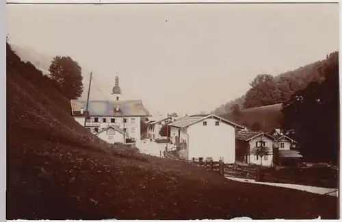 (34721) Foto AK Ortschaft i.d. Bergen, handschriftl. "8901 Ried", vor 1945