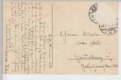 (100303) AK Winter Idylle, Schlittenpartie, Wald 1910