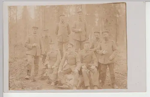 (84394) orig. Foto 1. WK, Soldaten, Gruppenbild im Wald, bis 1918