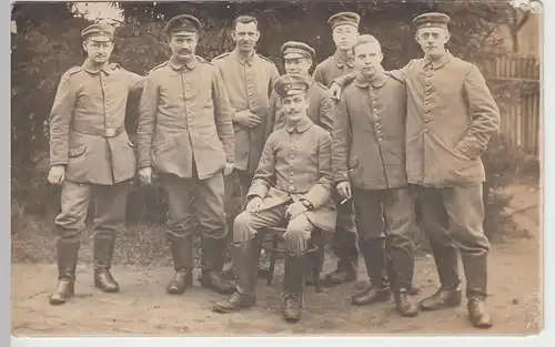 (84387) Foto AK 1. WK, Soldaten, Gruppenbild, bis 1918