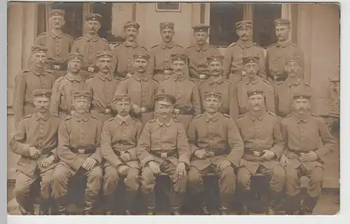 (71007) Foto AK 1.WK Soldaten, Gruppenfoto, 1914-18