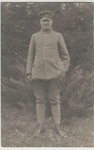 (68981) Foto AK Porträt Soldat 1.WK, 1914-18
