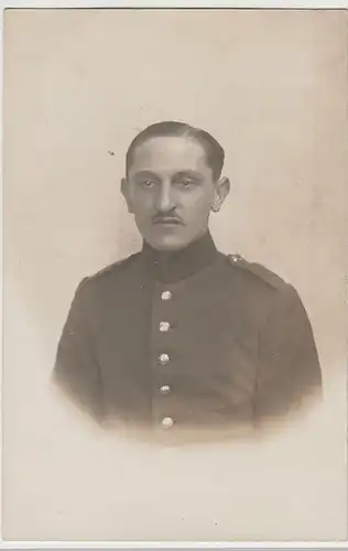 (68979) Foto AK Porträt Soldat 1.WK, 1914-18