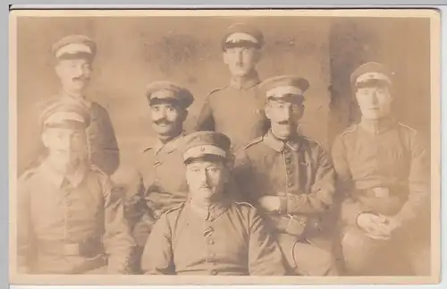 (57427) orig. Foto 1. WK, Soldaten, Gruppenbild, bis 1918