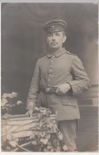 (51200) Foto AK 1.WK Soldat H. Schumacher, Portrait, Feldpost 1918