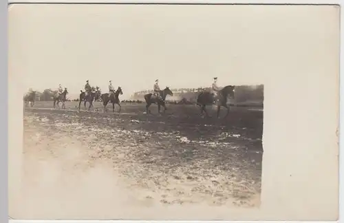 (50034) orig. Foto 1.WK Soldaten auf Pferden, berittene Kavallerie, 1914-18