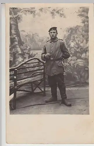 (37420) orig. Foto 1.WK Soldat Kabinettfoto, 1914-18