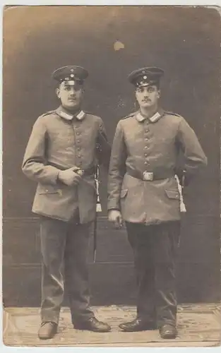 (37418) orig. Foto 1.WK Soldaten, Fotograf Carl Berne München, 1914-18