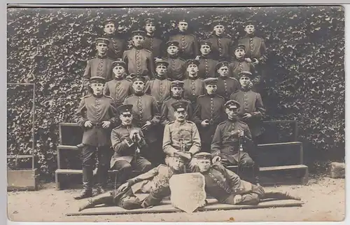 (36782) orig. Foto 1.WK Soldaten, Gruppenfoto in Rastatt 1917
