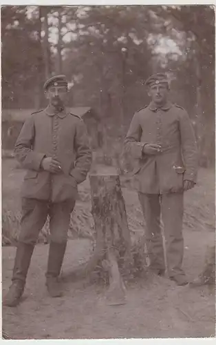 (36780) orig. Foto 1.WK Soldaten am abgesägtem Baum, 1916