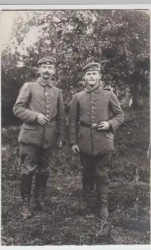 (36774) Foto AK 1.WK Soldaten mit Zigarre, 1917