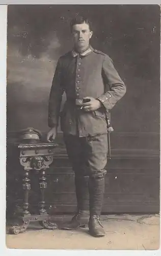 (36751) orig. Foto 1.WK Soldat, Kabinettfoto, 1914-18