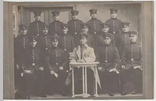 (36741) Foto AK 1.WK Soldaten, Gruppenfoto, 1914-18