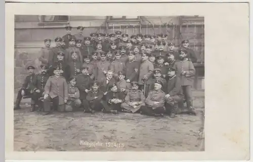 (36738) orig. Foto 1.WK Soldaten Gruppenfoto, Kriegsjahr 1914/15