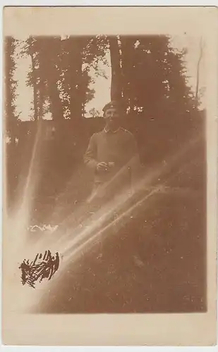 (36552) orig. Foto 1.WK Soldat, 1914-18