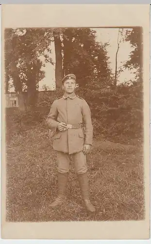 (36551) Foto AK 1.WK Soldat, 1914-18