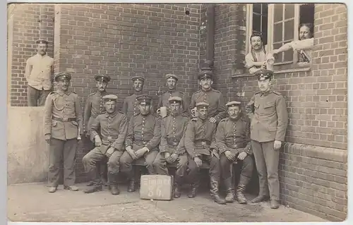 (36546) orig. Foto 1.WK Soldaten Gruppenfoto -Zimmer 36-, 1914-18
