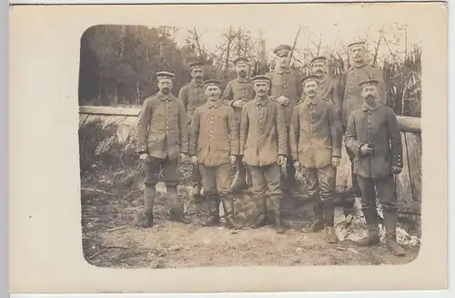 (36531) Foto AK 1.WK Soldaten Gruppenfoto, 1914-18