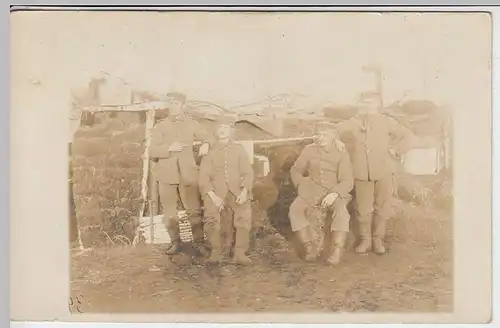 (35808) orig. Foto 1.WK Soldaten im Felde, 1914-18