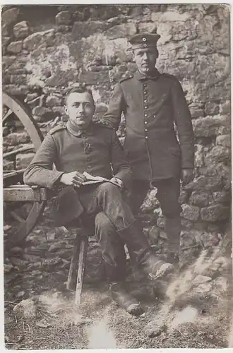 (35784) orig. Foto 1.WK Soldaten Portrait, Giberzy, Verdun 7.3.1917