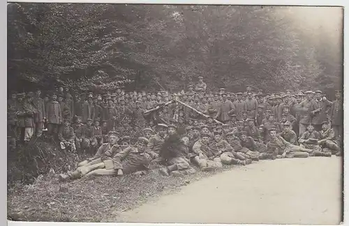 (35733) Foto AK 1.WK Brückenbau-Kompanie, Gruppenbild in Wintergarten 1917