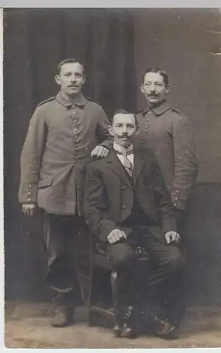 (34777) orig. Foto Soldatenfamilie Gottschlich, Laubegast, vor 1918