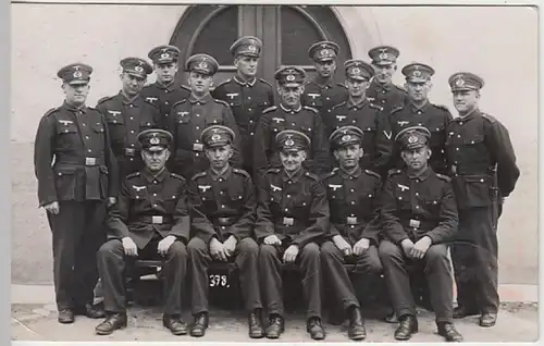 (22364) Foto AK Militaria, Soldaten, Gruppenbild, Stemp. Grafenwöhr 1937