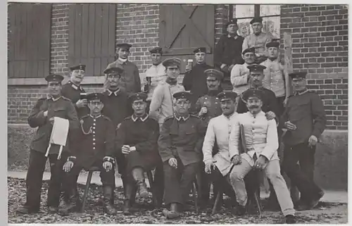 (21984) Foto AK Militaria, Ulm, Soldaten, Gruppenbild 1908