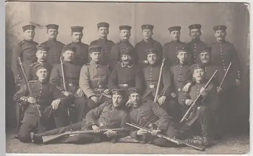 (21897) Foto AK Militaria, Soldaten, Gruppenbild, Ravensburg 1915