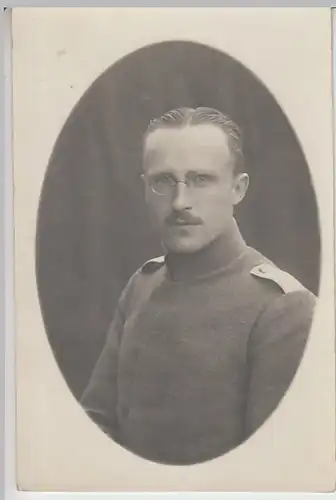 (21814) Foto AK Militaria, Soldat, Porträt 1914-18