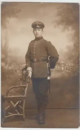 (19594) Foto AK Militaria, Soldat, Porträt, Fotograf Breisach 1914-18